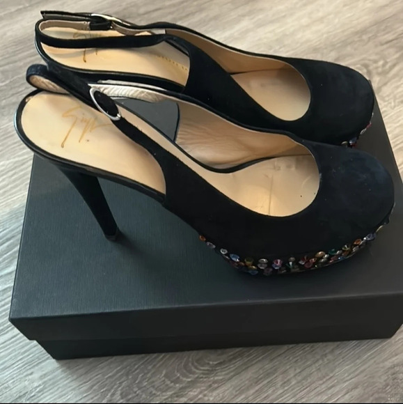 GIUSEPPE Zanotti Rainbow Crystal Heels EUC ❤️ - Picture 4 of 13